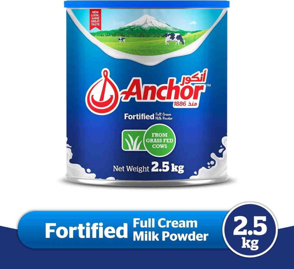 অ্যাঙ্কর ফুল ক্রিম মিল্ক পাউডার টিন ২.৫ কেজি - Anchor Full Cream Milk Powder Tin 2.5 Kg (New Zealand)